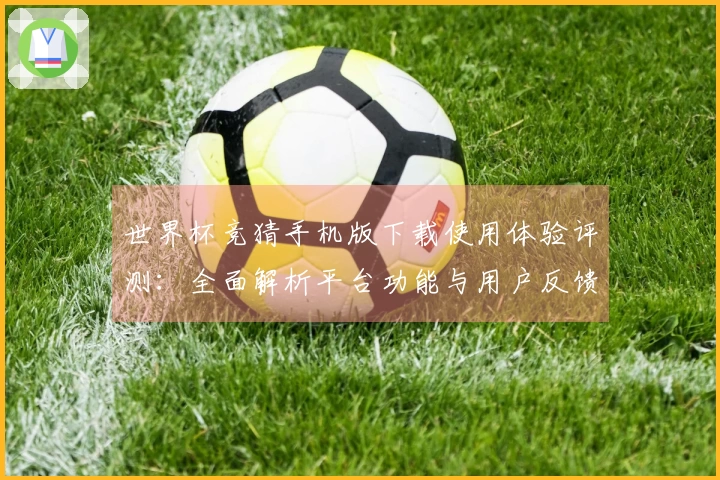 世界杯竞猜手机版下载使用体验评测：全面解析平台功能与用户反馈