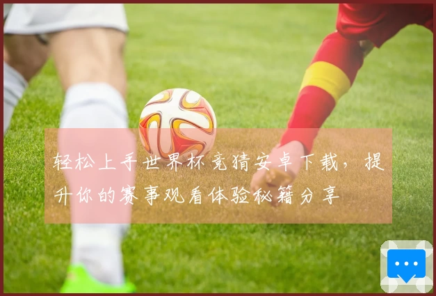 轻松上手世界杯竞猜安卓下载，提升你的赛事观看体验秘籍分享